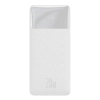 Bipow powerbank z szybkim ładowaniem 30000mAh kabel USB-A microUSB 0.25m biały