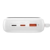 Powerbank z szybkim ładowaniem 20000mAh 22.5W QC-PD-SCP-FCP kabel USB-C biały