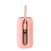 Powerbank 10000mAh Colorful Series 22.5W z kablami USB-C i Iphone Lightning różowy