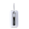 Powerbank 10000mAh Colorful Series 22.5W z kablami USB-C i Iphone Lightning biały
