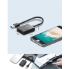 Czytnik kart pamięci SD / micro SD wtyczka USB 3.0 15cm - czarny