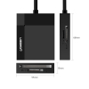 Czytnik kart pamięci SD / micro SD / CF / MS wtyczka USB 3.0 - czarny