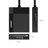Czytnik kart pamięci SD / micro SD / CF / MS wtyczka USB 3.0 - czarny