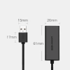 Zewnętrzna karta sieciowa LAN RJ45 - USB 2.0 100 Mbps - czarny