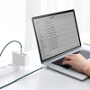 Przewód kabel USB-C - USB-C Cafule Metal Data Power Delivery 100W 2m - zielony
