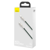 Przewód kabel USB-C - USB-C Cafule Metal Data Power Delivery 100W 2m - zielony