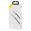 Przewód kabel USB-C - USB-C Cafule Metal Data Power Delivery 100W 2m - zielony