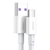 Kabel przewód Superior USB - USB-C 66W 6A 1m - biały