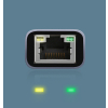 Zewnętrzna karta sieciowa LAN RJ45 - USB-C 1 Gigabit Ethernet - szary