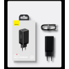Szybka uniwersalna ładowarka sieciowa GaN3 PRO 2x USB-C / USB + kabel USB-C 65W - biały