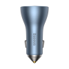 Ładowarka samochodowa PRO USB-A + 2x USB-C 65W QC4.0 - niebieski