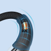 Kabel przewód z inteligentnym wyłącznikiem USB-A - iPhone Lightning 1.2m - czarny