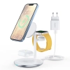 Ładowarka stacja ładująca Apple T585-F 3w1 iPhone 12/13 AirPods Pro Watch - biały