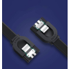 Kabel przewód płaski SATA 1.0-3.0 do 5Gb/s 0.5m - czarny
