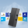 Switch adapter przełącznik przejściówka 2x USB-B - USB-A - czarny