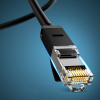 Kabel sieciowy patchcord LAN Ethernet U/UTP Cat. 6 1000Mb/s 8m - czarny