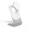 Ładowarka indukcyjna 15W Qi z MagSafe + stojak magnetyczny na telefon - biała