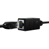 Złączka łącznik kabli sieciowych LAN Ethernet RJ-45 AirJoy czarna - ZESTAW 2szt