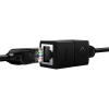 Złączka łącznik kabli sieciowych LAN Ethernet RJ-45 AirJoy czarna - ZESTAW 2szt