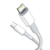 Kabel do szybkiego ładowania Iphone USB-C - Lightning Power Delivery 20W 1m biały