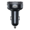 Transmiter FM odtwarzacz MP3 ładowarka samochodowa LED 2x USB Bluetooth czarny