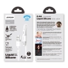 Kabel przewód do iPhone USB - Lightning 2.4A 1.2m biały