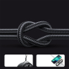 Kabel przewód w oplocie do iPhone USB-C - Lightning PD 20W 1.2m czarny