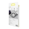Wytrzymały kabel w oplocie do iPhone USB - Lightning QC3.0 2.4A 1m czarno-szary