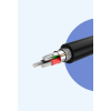 Kabel przewód USB - micro USB 2A 1m czarny