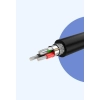 Kabel przewód USB - micro USB 2A 1m czarny