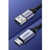 Kabel przewód USB - micro USB 1m szary