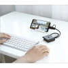 Rozdzielacz HUB portu USB do 4x USB 3.2 kabel 0.5 m czarny