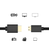 Kabel przewód przejściówka HDMI - mini HDMI 2.0v 4K 60Hz 30AWG 1.5m czarny