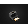 Wtyczka kątowa łącznik do kabla przewodu HDMI czarny