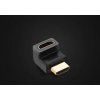 Wtyczka kątowa łącznik do kabla przewodu HDMI czarny