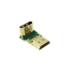 Wtyczka kątowa łącznik do kabla przewodu HDMI czarny