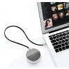 Płaski kabel przewód audio AUX 3.5mm mini jack 1m srebrny