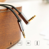 Płaski kabel przewód audio AUX 3.5mm mini jack 2m srebrny