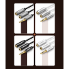 Rozdzielacz kabla słuchawkowego 2x AUX 3.5mm mini jack 25cm czarny
