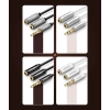 Rozdzielacz kabla słuchawkowego 2x AUX 3.5mm mini jack 25cm czarny