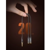 Rozdzielacz kabla słuchawkowego 2x AUX 3.5mm mini jack 25cm czarny