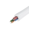 Rozdzielacz słuchawkowy 3.5mm mini jack AUX + mikrofon stereo 20cm srebrny