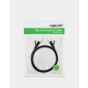 Płaski patchcord kabel przewód sieciowy UTP RJ45 Cat 6 1000Mbps 2m czarny