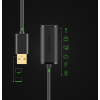 Przedłużacz kabel aktywny USB 2.0 480Mbps 5m czarny
