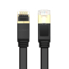 Płaski patchcord kabel przewód sieciowy LAN STP RJ45 Cat 7 10Gbps 3m czarny