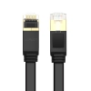 Płaski patchcord kabel przewód sieciowy LAN STP RJ45 Cat 7 10Gbps 3m czarny