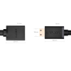Przejściówka adapter kabel HDMI żeński - mini HDMI męski 4K 60Hz HEC ARC 22cm czarny