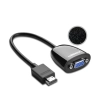 Przejściówka adapter przewód z HDMI męski do VGA żeński FHD czarny