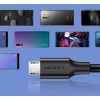 Kabel przewód USB - micro USB 2.4A 480Mbps 1.5m czarny