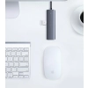 HUB Rozdzielacz USB-C - 4x USB 3.2 z portem zasilania USB-C szary
